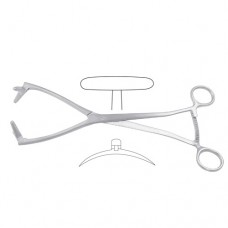 Collin Uterine Seizing Forcep Stainless Steel, 26 cm - 10 1/4" Jaw Size 40 mm